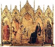 Simone Martini The Annunciation with St. Margaret and St. Asano, Spain oil painting artist